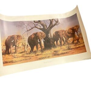 Gary R Swanson Bulls of The Tsavo Limited Edition Print 300 Signed Art 1983